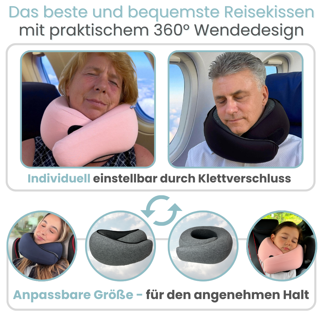 Nappy™ Hoodie - Das Reisekissen mit Kapuze