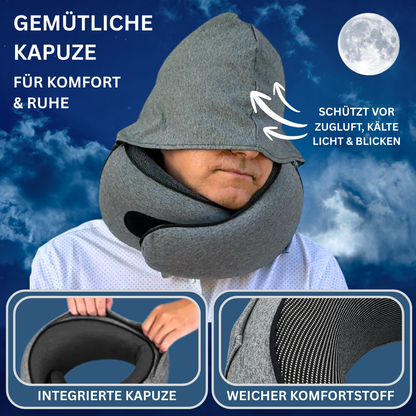 Nappy™ Hoodie - Das Reisekissen mit Kapuze