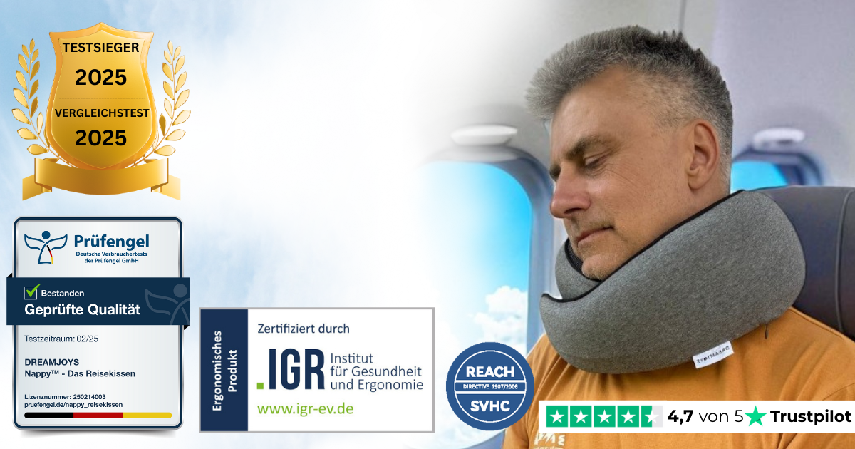 Reisekissen Test 2025 – Vergleich der besten Nackenkissen für Flugzeug und Reisen