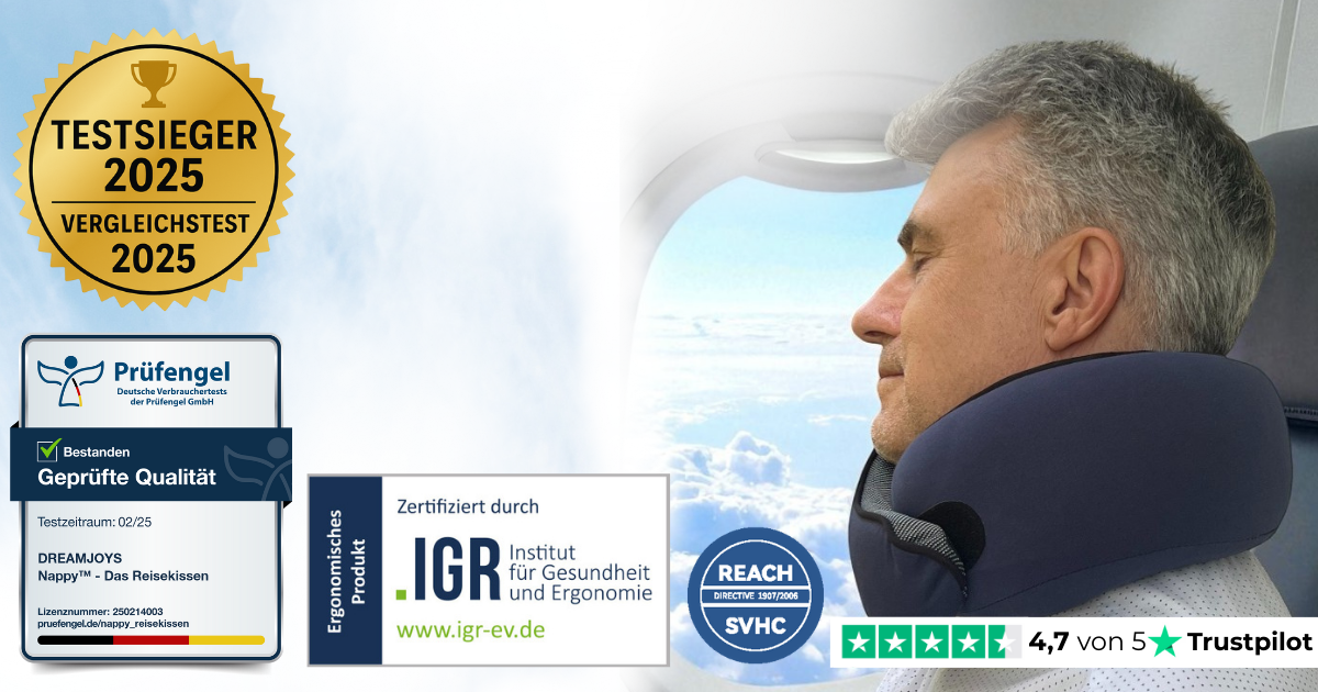 Reisekissen Test 2025 – Vergleich der besten Nackenkissen für Flugzeug und Reisen